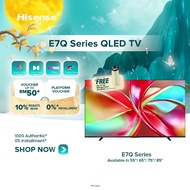 [Free Install] Hisense 55-85 inch 4K Quantum Dot ULED VIDAA TV E7Q- QLED / Dolby Vision Atmos / HDR1