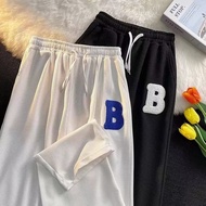 slocks pants loose straight cut pants Korean sweatpant wide leg baggy sweat pants for men Unisex