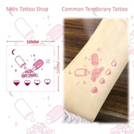 【Mars Tattoo】Common Tattoo, Colored Tattoo, Long Lasting,Temporary Tattoo Sticker, Fake Tattoo, CMNF