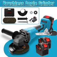 XTITAN Cordless Angle Grinder Electric Chainsaw Wood Cutting Rechargeable Battery Brushless Polisher Grinder