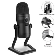 Fifine K690 Multi-directional Cardioid omnidirectional bi-directional and stereo Condenser Professional USB Microphone