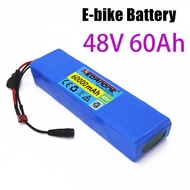 Battery 48v 60Ah 18650 Lithium Ion Battery Pack 13 Strings 2 Parallel+Charger