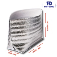 Set of 10 silver foam bags (26 x 26 x 32 cm, 2mm thick), thermo bags - insulated bags, aluminum foil