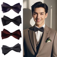 SAND Non-fading Bow Tie Men Bow Tie Stylish Adjustable Double-layered Bow Tie for Men Perfect for We