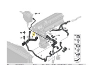 ท่อน้ำไหลกลับหม้อพักท่อนสั้น(No.4) BMW Series 5 E60 520i 525i 530i เครื่อง M54
