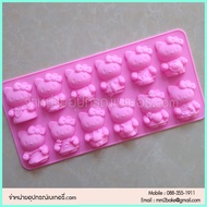 Kitty Pattern Silicone Mold 12 Zodiac Signs 12 Holes B101 Bakery Equipment mm2bake