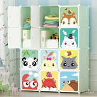 Cartoon wardrobe children s baby clothes storage cabinet plastic simple wardrobe assembly locker hou