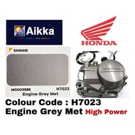 Honda motor paint of Aikka H7023 ENGINE GREY MET with standard clearcoat finish (metallic series). R