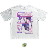 OVERSIZED WHITE HANNI POSTER VINTAGE Y2K BY NEWJEANS RAP TEE STYLE