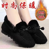 Suede Plush Thickened Fur-Lined Comfortable Women's Shoes