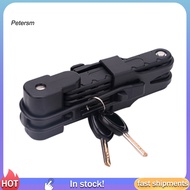 PP   Folding Anti-theft Bicycle Chain Lock Mountain Bike Motorcycle Accessories