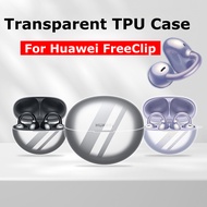 Transparent Case For Huawei FreeClip Case TPU Protective Case Cover For Earphone Huawei FreeClip Cas