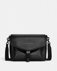 COACH CHARTER 經典 SIGNATURE 帆布斜背手袋