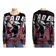 Dwyane Wade Basketball Player Fullprint Long Sleeve T-Shirt Unisex Polyester Jersey Material