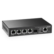 MokerLink 4 Port 2.5G PoE Managed Switch with 1 Port 10G Ethernet Port, 1 Port 10G SFP+ Slot, IEEE80