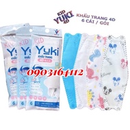 KF94 standard 4D kids mask, 6c bag