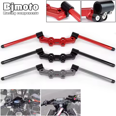 CB650R Motorcycle Clip on Adjustable Handlebars Handle Bar With Adapter For Honda CB650R CB 650R 650