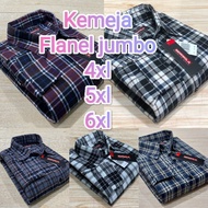 KEMEJA JUMBO FLANEL SHIRT 4XL 5XL 6XL Long Sleeve