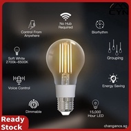 Wifi Smart Filament Bulb Led Light Lamp E27 Dimmable Lighting 2700k-6500k 806lm Tuya Alexa Google Vo