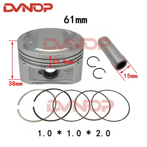 Motorcycle Piston Ring 61mm for Kymco Bend KCC Lover 4v CK150T G150 Like150 PEOPLE G5 61mm