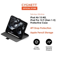 CYGNETT Tekview Case for iPad Air M3-M2 13" | iPad Air iPad Pro 12.9 (Gen 3-6) in Black