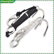 [chiwanji242] Drift Hook Reef Drift Hook Spiral Coil Lanyard Double Underwater Hook 1 Pc