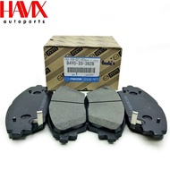 Front Brake Pads for Mazda 3 Engine 1.5L/1.6L 13-18, Mazda 3 Engine 2.0L/2.2L/2.5L 13-23, CX-3 15-23