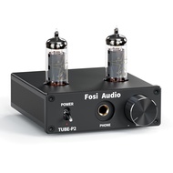 Fosi Audio P2 Headphone Amplifier Vacuum Tube Headphone Amp Mini Hi-Fi Stereo Audio with Low Ground 