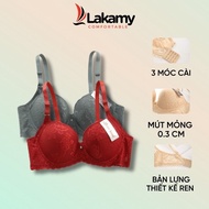 Sister Hood Thailand Cup C floral lace thin foam bra 0.3 cm T2417 Lakamy Comfortable Lace Bra Bra Br