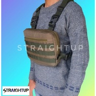 Army Green chest Bag/ Tactical Army chest Bag Motorcycle chest Bag