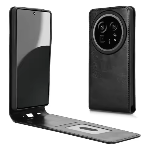 For Sharp Aquos R9 pro Flip Vertical Case Retro Smooth Skin Leather Full Cover Card Holder For SH-54