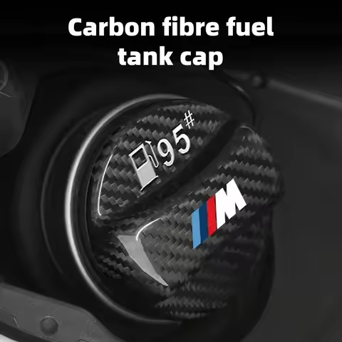 -Real Carbon Fiber Gas Fuel Tank Cover Oil Filler Dustproof Cap For BMW G30 G38 6GT G32 X5 X6 E70 E7