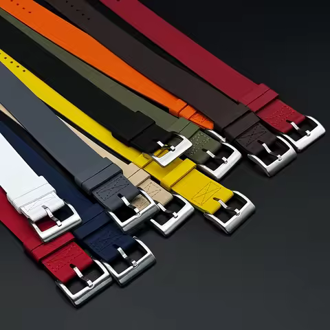 One piece Sports Fashion One Piece FKM Watch Strap 20mm 21mm 22mm Rubber Watch Band Wristband for Se