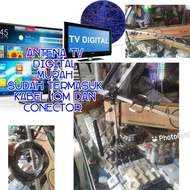 Antena TV digital antena TV set top Box antena tv stb antena tv murah sudah di lengkapi dengan kabel