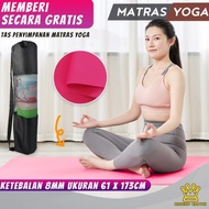 Yoga Mat BONUS BAG Sports Gym Carpet/ 8mm Thick Size 61x173 cm