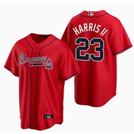 Atlanta Braves Atlanta Braves Baseball Uniform 23 #Harris ll Sports Jersey ML
