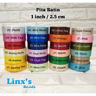 Plain Satin Ribbon 1 inch 2.5 cm Satin Ribbon Riben Satin Ribbon 1 inch 2.5 cm