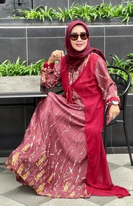 gamis SANDRA dior silk mix ceruty bisa cod terlaris termurah ibu ibu remaja kondangan muslim wanita