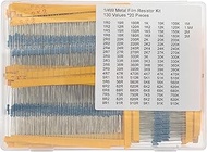 130 Values * 20 Pieces 1/4W 1% Metal Film Resistor Kit 1R0 to 3M