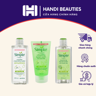 [HCM]COMBO LÀM SẠCH SIMPLE TẨY TRANG + SỮA RỬA MẶT + NƯỚC HOA HỒNG
