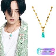 G-Dragon same style little bear necklace gd style heart necklace