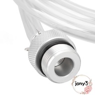 JONY Oil Filling Hose, 1.5m  PVC Gearbox Oil Change Kit, Professional Aluminum Connectors Oil & Corr