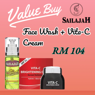 Sailajah Herbal Face Wash + Vita-C Brightening Cream + RM4.90 Standard Shipping Fee + Freegifts