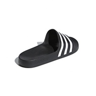 【Adidas】adidas Adilette Aqua 運動涼拖鞋/黑白/男女鞋  F35543/ UK8/26.5CM