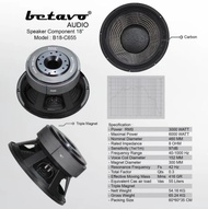 (Terbaik) Speaker Komponen Betavo 18 Inch B18 C655 Triple Magnet