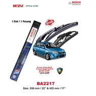 MIZU Bosch Wiper Proton Saga BLM / FL / FLX / Suzuki Swift - Bosch Advantage 22"+17" BA2217