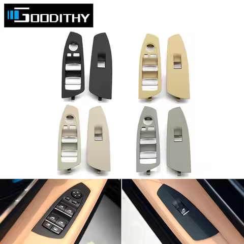 Upgraded Car Interior Front Door Window Control Lifter Switch Cover Panel Trim For BMW 7 Series F01 