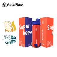 AQUAFLASK KIDS Collection (18oz) Wide mouth Vacuum Insulated Stainless Steel Drinking Water Bottle