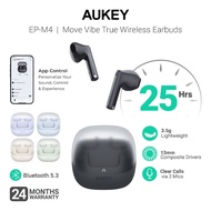 Aukey EP-M4 Move Vibe True Wireless Earbuds with Personalised App Control, Long Playtime & ENC Noise