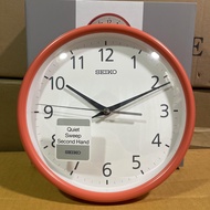 [Original] Seiko Clock QXA804E Orange Red Analog Quartz Small Size Wall Clock / Stand Table Clock QXA804